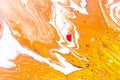 Fond peint ÃÂ  la main abstrait crÃÂ©atif, papier peint, texture, . Fantastique, rouge. Royalty Free Stock Photo
